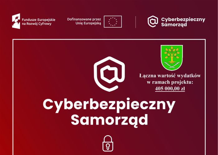 Gmina Brzeziny realizuje projekt dofinansowany z Funduszy Europejskich na Rozwój Cyfrowy 2021-2027 pn. „Cyberbezpieczny samorząd”.