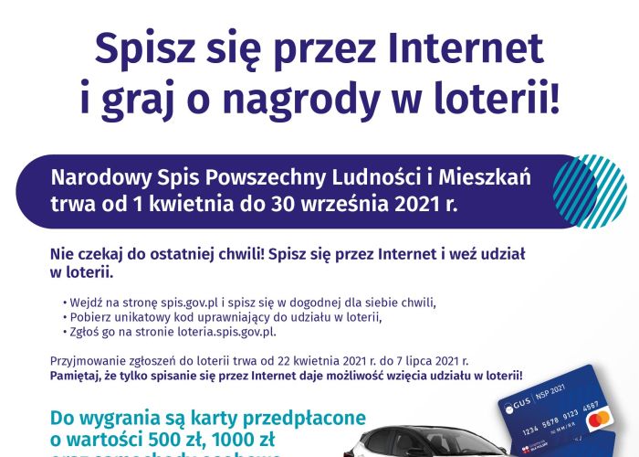 Spisz się przez Internet i graj o nagrody w loterii!