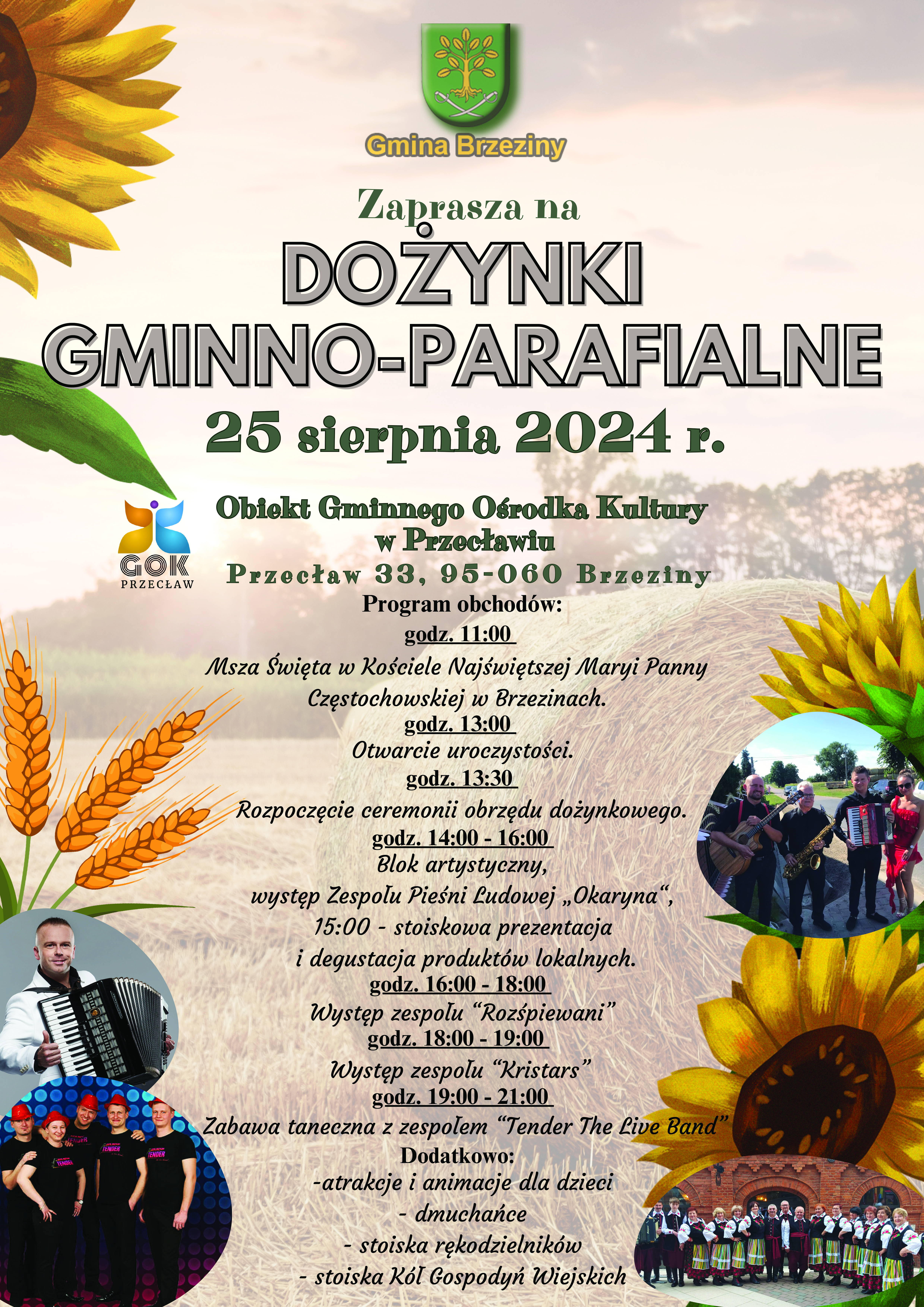 Plakat dożynki 2024 r