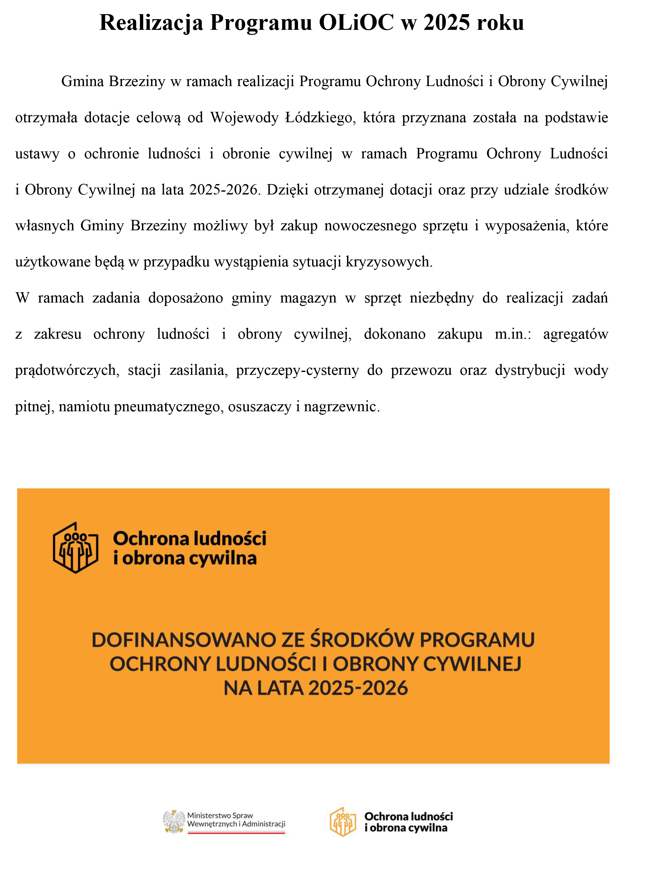 Realizacja Programu OLiOC w 2025 info na str