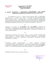 Zarządzenie Nr 197/2024 Wójta Gminy Brzeziny z dnia 23.10.2024 r. w sprawie konsultacji z organizacjami pozarządowymi oraz innymi podmiotami prowadzącymi działalność pożytku publicznego.