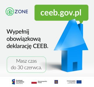 Przypominamy o konieczności złożenia deklaracji do Centralnej Ewidencji Emisyjności Budynków do dnia 30 czerwca br.