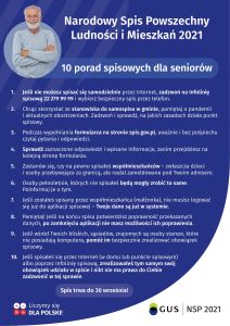 Narodowy Spis Powszechny - pomóż seniorowi spisać się bezpiecznie.