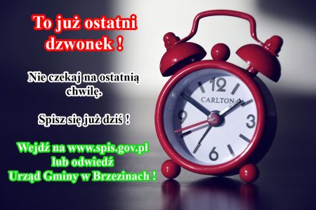 Przypominamy o obowiązku udziału w Narodowym Spisie Powszechnym Ludności i Mieszkań 2021 - zostało niewiele czasu !