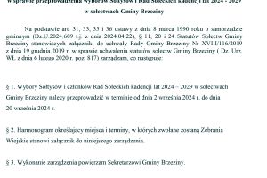 Wybory Sołtysów i Rad Sołeckich - 2024-2029